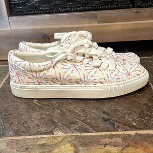 J. Crew Multicolor Tie-Dye Road Trip Canvas Sneakers Size 7.5, like new!
